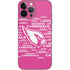 NFL Arizona Cardinals Pink Blast iPhone 14 Pro Max Skin