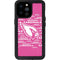 NFL Arizona Cardinals Pink Blast iPhone 14 Pro Max Waterproof Case
