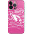 NFL Arizona Cardinals Pink Blast iPhone 14 Pro Skin