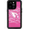 NFL Arizona Cardinals Pink Blast iPhone 14 Pro Waterproof Case