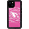NFL Arizona Cardinals Pink Blast iPhone 15 Plus Waterproof Case