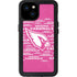 NFL Arizona Cardinals Pink Blast iPhone 15 Plus Waterproof Case
