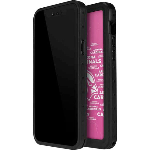 NFL Arizona Cardinals Pink Blast iPhone 15 Plus Waterproof Case