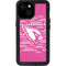 NFL Arizona Cardinals Pink Blast iPhone 15 Waterproof Case