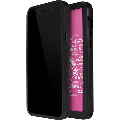 NFL Arizona Cardinals Pink Blast iPhone 15 Waterproof Case