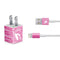 NFL Arizona Cardinals Pink Blast iPhone Charger (5W USB) Skin