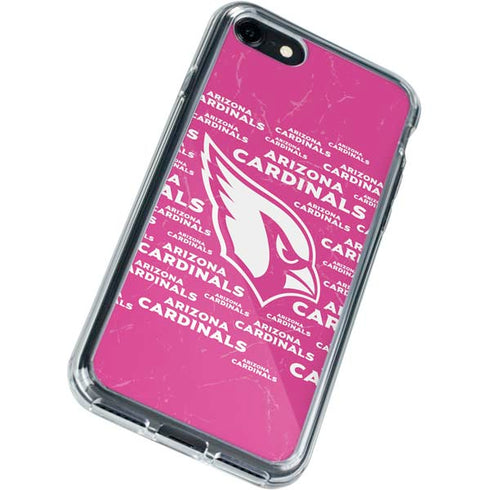 NFL Arizona Cardinals Pink Blast iPhone SE (2nd & 3rd Gen) Clear Case