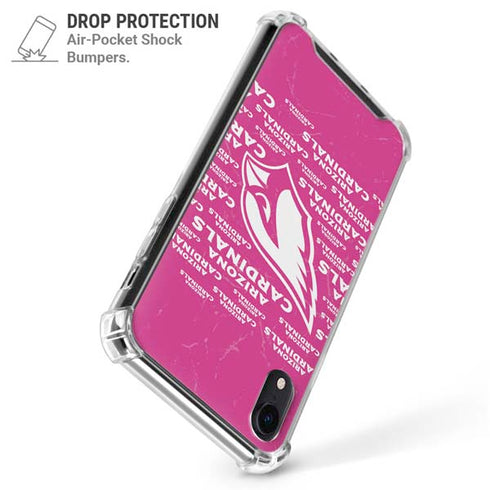 NFL Arizona Cardinals Pink Blast iPhone XR Clear Case