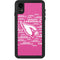 NFL Arizona Cardinals Pink Blast iPhone XR Waterproof Case
