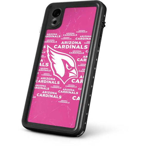 NFL Arizona Cardinals Pink Blast iPhone XR Waterproof Case
