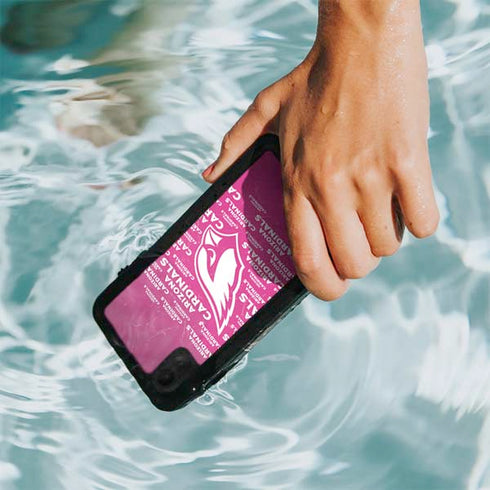 NFL Arizona Cardinals Pink Blast iPhone XR Waterproof Case
