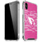 NFL Arizona Cardinals Pink Blast iPhone XS Max Clear Case