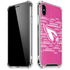 NFL Arizona Cardinals Pink Blast iPhone XS Max Clear Case