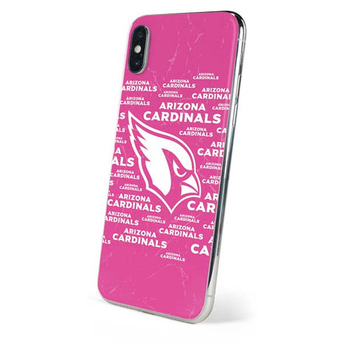 NFL Arizona Cardinals Pink Blast iPhone XS Max Skin