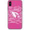 NFL Arizona Cardinals Pink Blast iPhone XS Skin