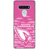 NFL Arizona Cardinals Pink Blast LG Stylo 6 Clear Case