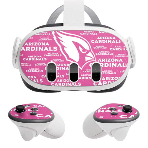 NFL Arizona Cardinals Pink Blast Meta Quest 3 Skin