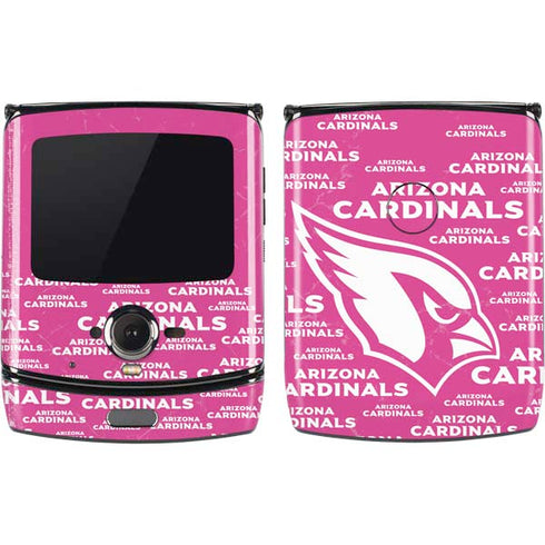 NFL Arizona Cardinals Pink Blast Motorola RAZR Skin