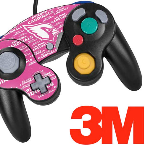 NFL Arizona Cardinals Pink Blast Nintendo GameCube Controller Skin