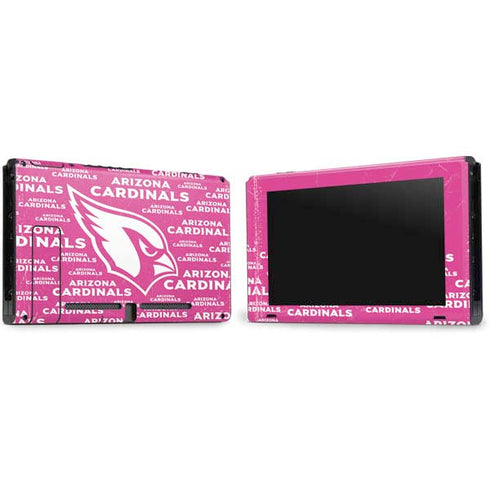 NFL Arizona Cardinals Pink Blast Nintendo Switch Bundle Skin