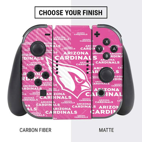 NFL Arizona Cardinals Pink Blast Nintendo Switch Bundle Skin