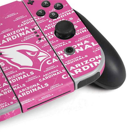 NFL Arizona Cardinals Pink Blast Nintendo Switch OLED (2021) Skin