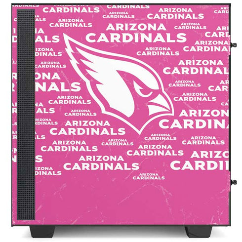 NFL Arizona Cardinals Pink Blast NZXT H510 Compact ATX Mid-Tower Case Skin