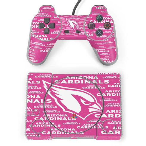 NFL Arizona Cardinals Pink Blast PlayStation Classic Bundle Skin