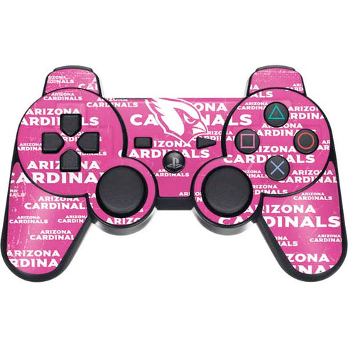 NFL Arizona Cardinals Pink Blast PS3 Dual Shock wireless controller Skin