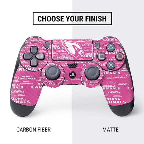NFL Arizona Cardinals Pink Blast PS4 Controller Skin