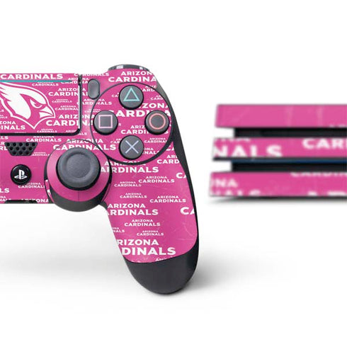 NFL Arizona Cardinals Pink Blast PS4 Pro Bundle Skin