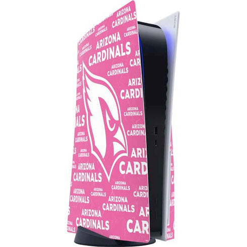 NFL Arizona Cardinals Pink Blast PS5 Console Skin