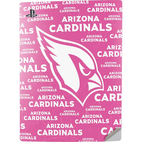 NFL Arizona Cardinals Pink Blast PS5 Digital Edition Console Skin