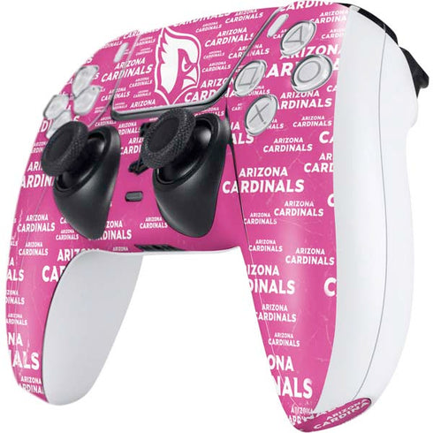 NFL Arizona Cardinals Pink Blast PS5 Controller Skin
