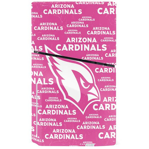 NFL Arizona Cardinals Pink Blast PS5 Slim Disk Console Skin