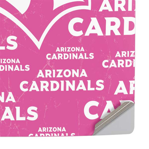 NFL Arizona Cardinals Pink Blast PS5 Slim Disk Console Skin