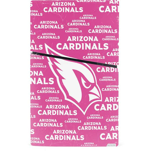 NFL Arizona Cardinals Pink Blast PS5 Slim Digital Edition Console Skin