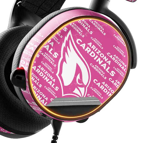 NFL Arizona Cardinals Pink Blast SteelSeries Arctis 3 Skin