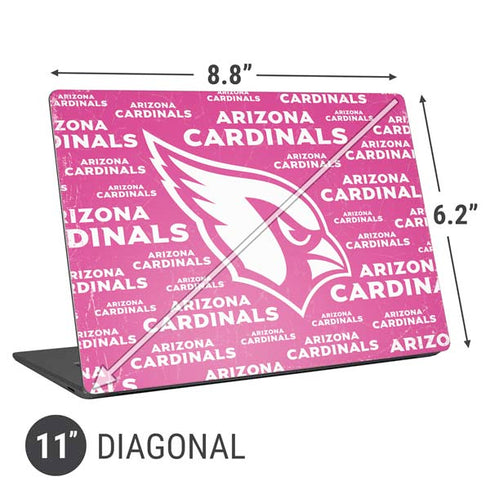 NFL Arizona Cardinals Pink Blast Universal Laptop 11in (8.8 x 6.2in) Skin
