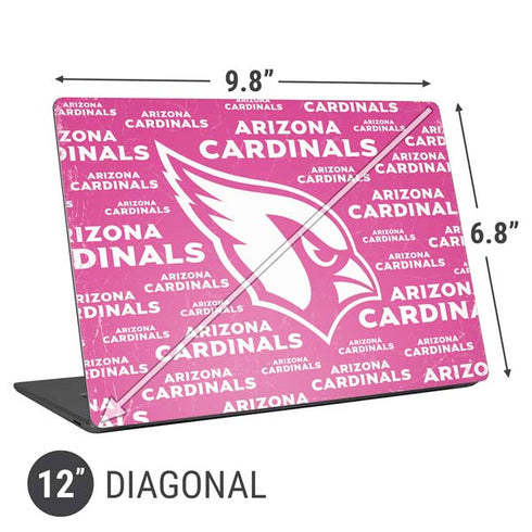 NFL Arizona Cardinals Pink Blast Universal Laptop 12in (9.8 x 6.8in) Skin