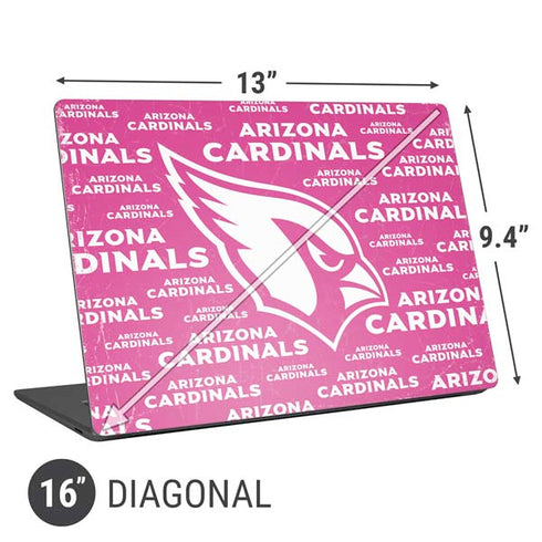 NFL Arizona Cardinals Pink Blast Universal Laptop 16in (13 x 9.4in) Skin