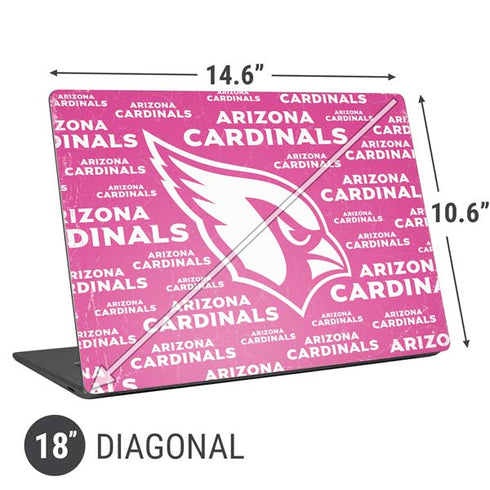 NFL Arizona Cardinals Pink Blast Universal Laptop 18in (14.6 x 10.6in) Skin