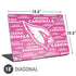 NFL Arizona Cardinals Pink Blast Universal Laptop 18in (14.6 x 10.6in) Skin