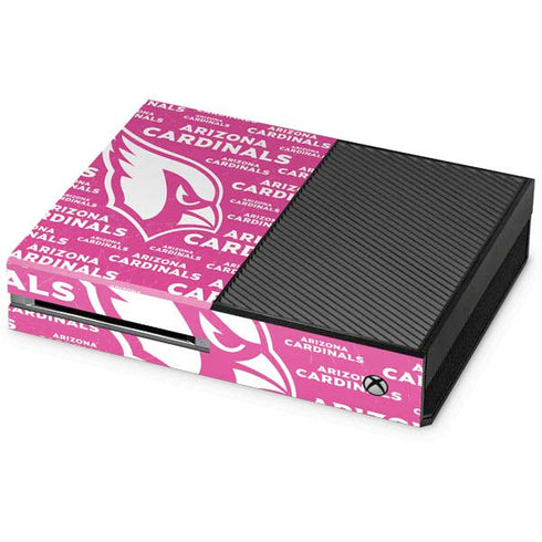 NFL Arizona Cardinals Pink Blast Xbox One Console Skin