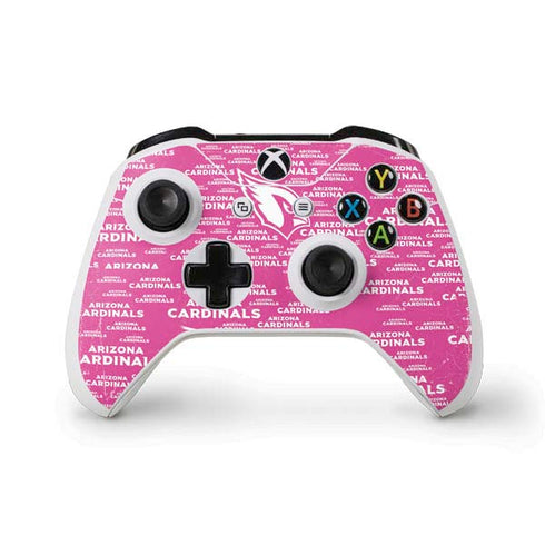 NFL Arizona Cardinals Pink Blast Xbox One S Controller Skin