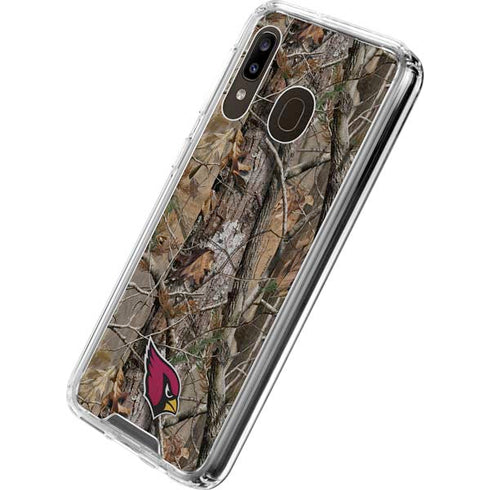 NFL Arizona Cardinals Realtree AP Camo Galaxy A30 Clear Case