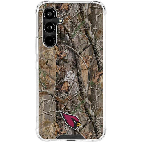 NFL Arizona Cardinals Realtree AP Camo Galaxy A54 5G Clear Case