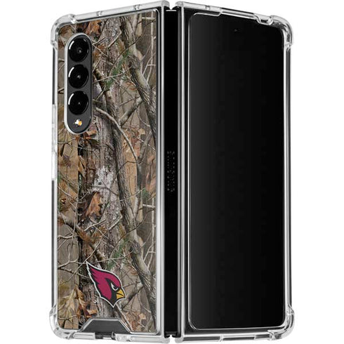 NFL Arizona Cardinals Realtree AP Camo Galaxy Z Fold4 5G Clear Case