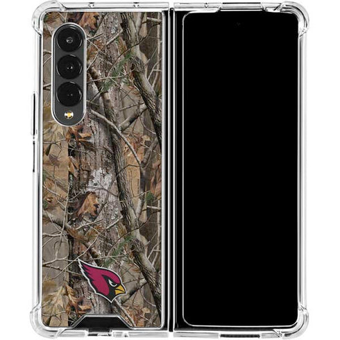 NFL Arizona Cardinals Realtree AP Camo Galaxy Z Fold4 5G Clear Case