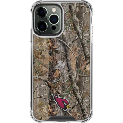 NFL Arizona Cardinals Realtree AP Camo iPhone 14 Pro Max Clear Case